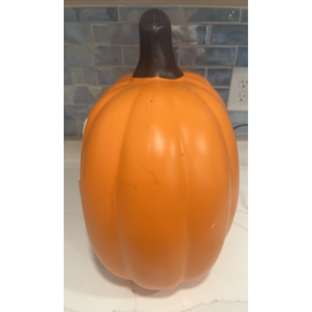 Vintage Large Gemmy Halloween Pumpkin Jack O' Lantern Light‎ Up Blow Mold   17" - Picture 10 of 12